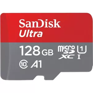 Zibatmiņa SanDisk 128GB microSDHC UHS-1 Cl.10 100MB/s Adapteris Planšetdators