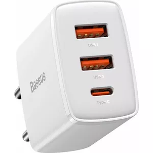 Baseus CCXJ-E02 mobile device charger Universal White AC Fast charging Indoor