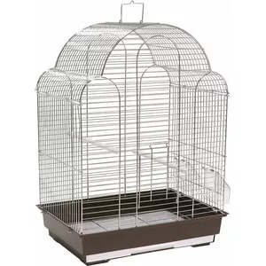 Клетка для птиц Panama Pet PP-51602, 42×30×57 см, серебристо‑коричневая