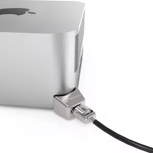 Compulocks Mac Studio Ledge Lock Adapter Keyed Cable Lock Silver