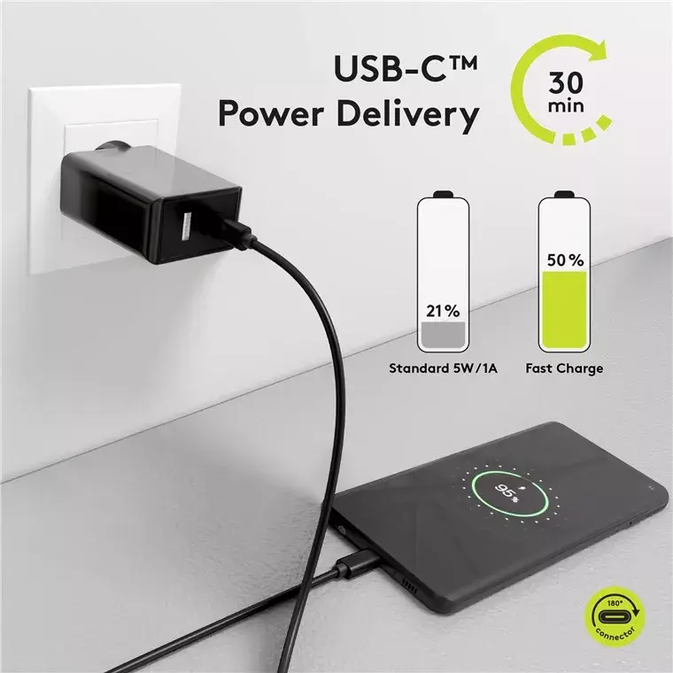 GOOBAY USB C–USB C kabelis 49254, USB 3.2 Gen 2, 1 m Photo 2