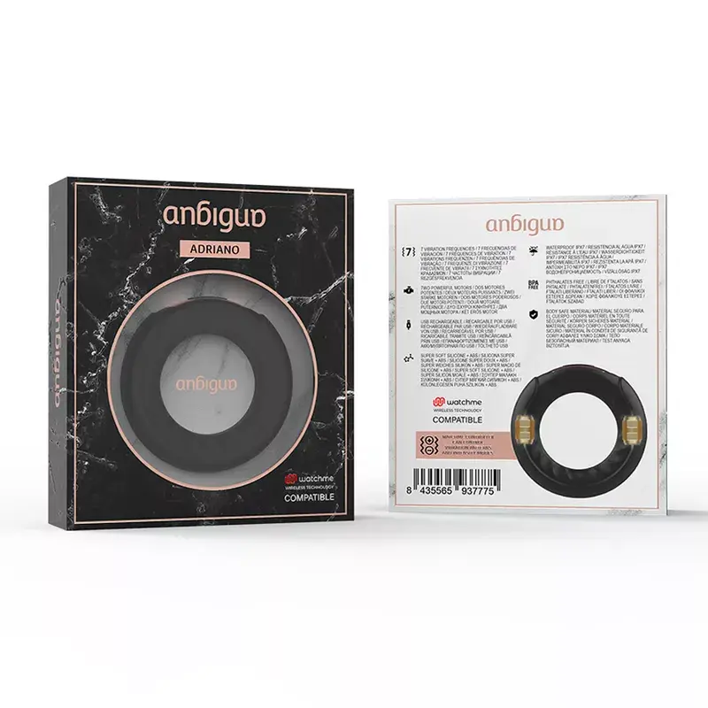 Насадка на пенис ANBIGUO ADRIANO VIBRATING RING Photo 11