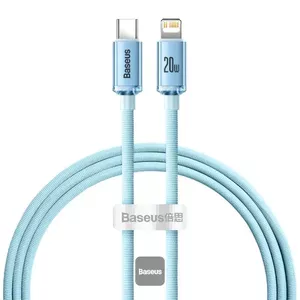 Mobile phone cable Baseus Crystal Shine 1.2m USB C Lightning Purple