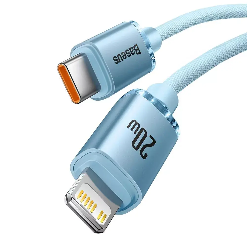 USB-C to Lightning cable Baseus Crystal Shine 2.0 m Photo 2