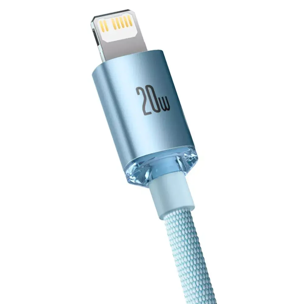 USB-C to Lightning cable Baseus Crystal Shine 2.0 m Photo 3