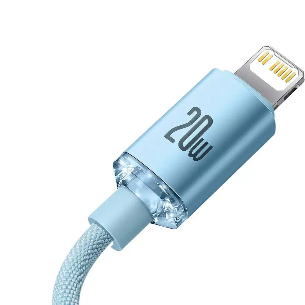 USB-C to Lightning cable Baseus Crystal Shine 2.0 m Photo 4