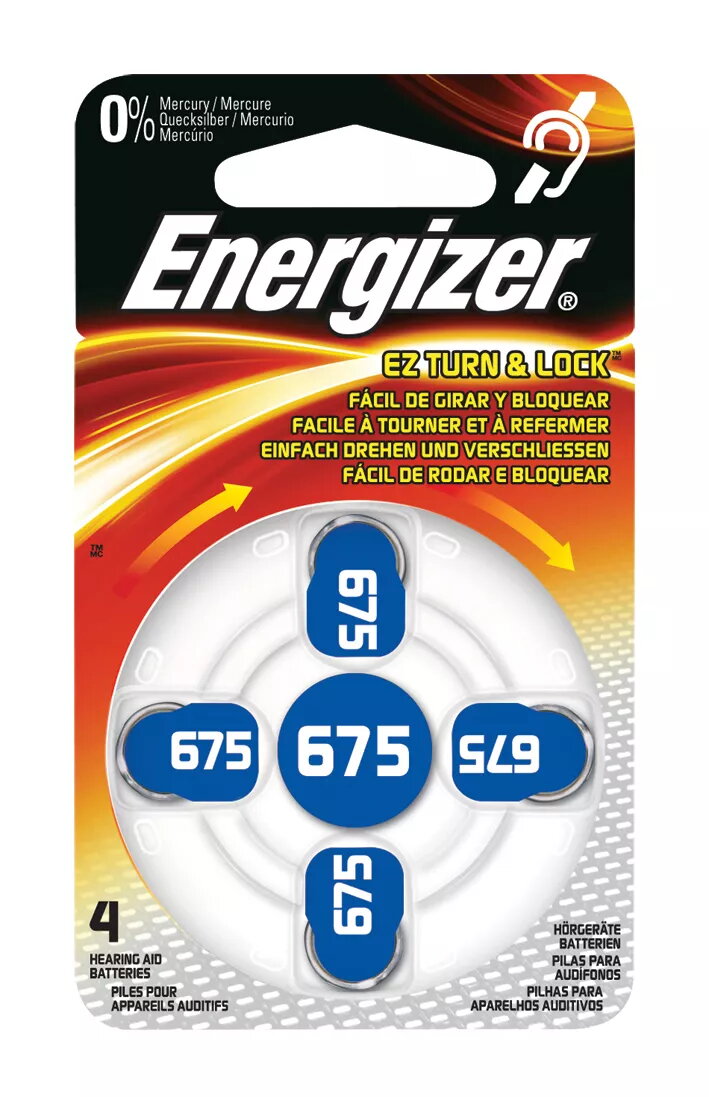 Akumulators Energizer ENZINCAIR675-4 Diametrs 1.16