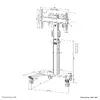 Grīdas statīvs Neomounts FL50S-825WH1 Photo 19