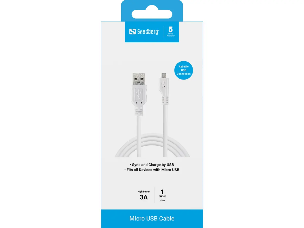 Sandberg USB-A to Micro-USB Cable 440-33 Photo 2
