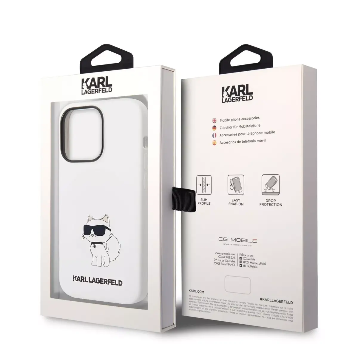 Karl Lagerfeld чехол iPhone 14 Pro 6.1" силикон Choupette Photo 5