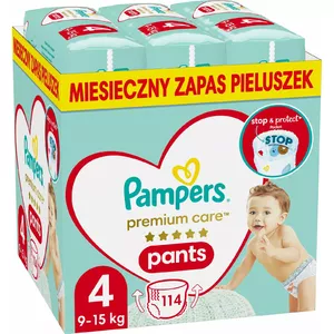 Pampers Pieluchomajtki Pants Premium Care 4, 9-15 кг, 114 szt.