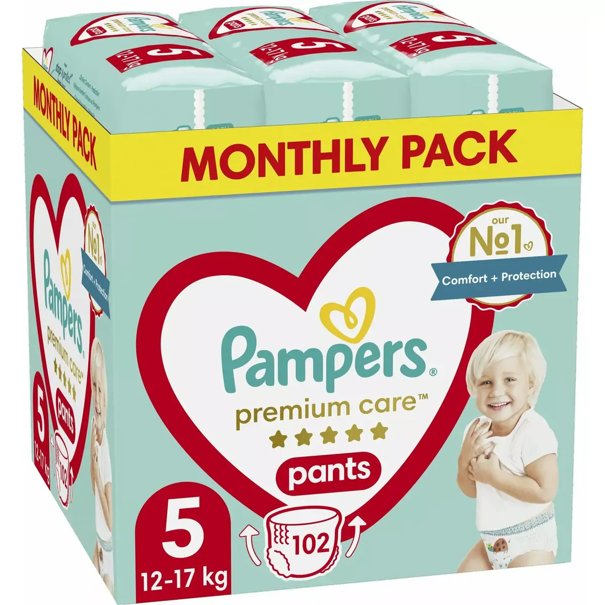 Подгузники-трусики Pampers Premium Care 5, 102 шт. Photo 2