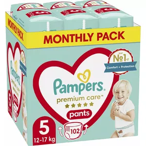 Pampers Pieluchomajtki Pants Premium Care 5, 12-17 кг, 102 szt.