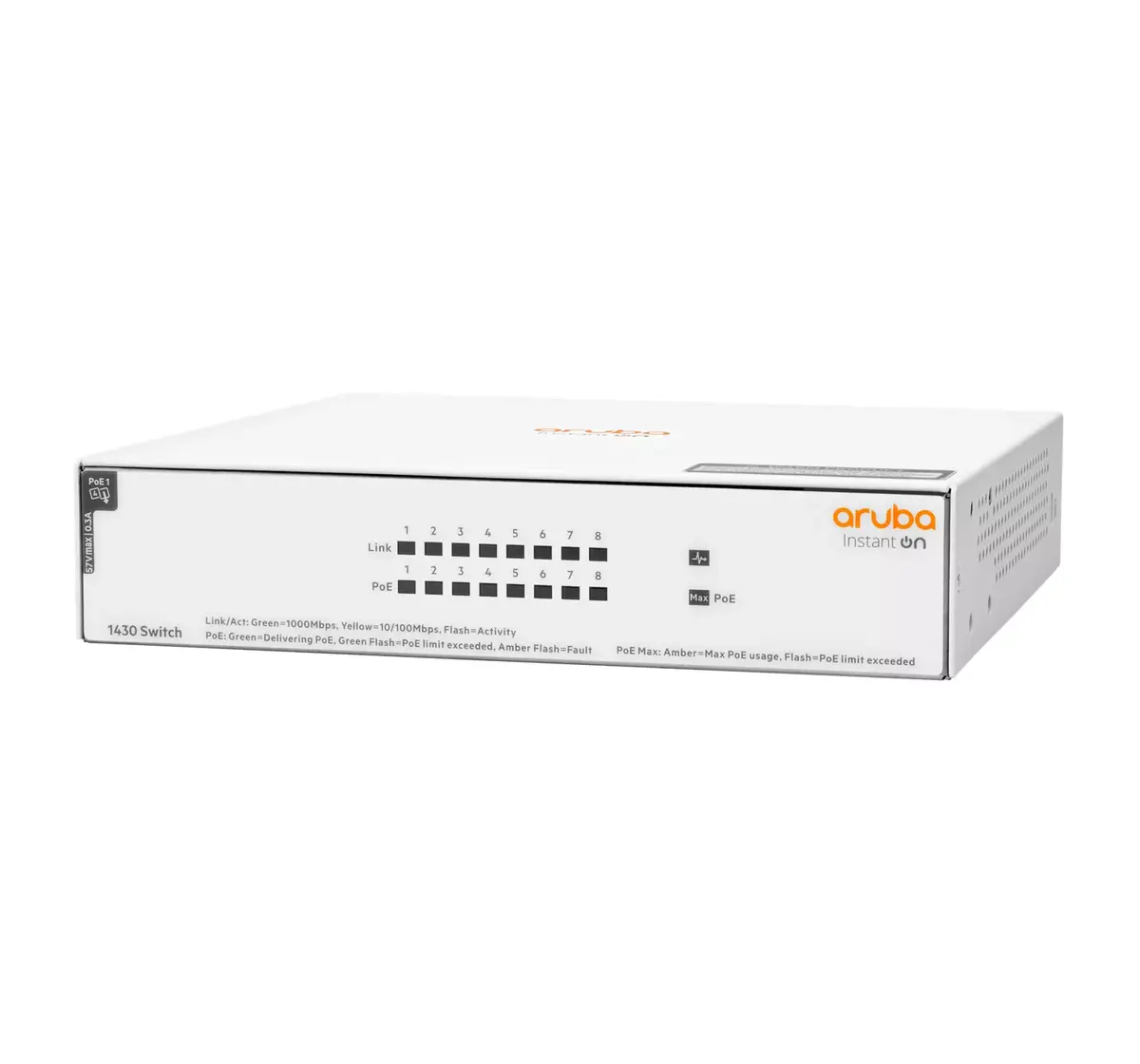 Neadministrēts slēdzis Aruba Instant On 1430 8G Class4 PoE Photo 2