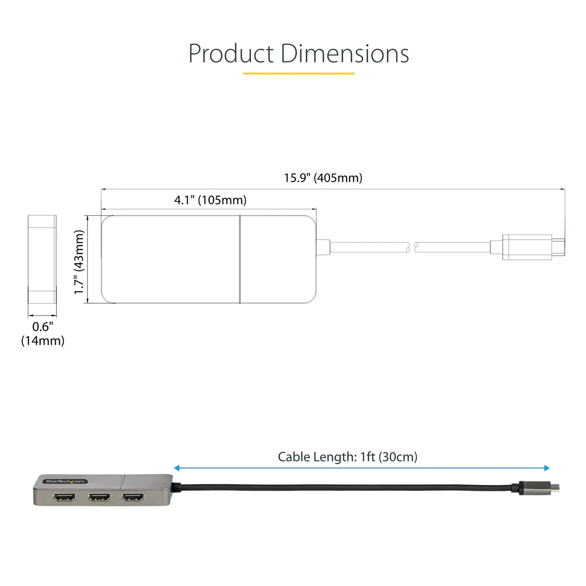 USB-C MST Hub StarTech.com MST14CD123HD Photo 7