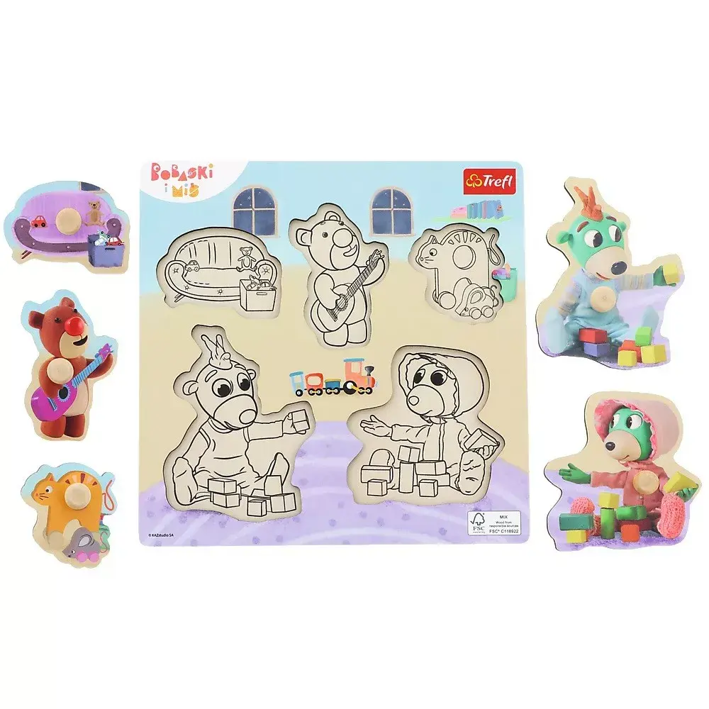 Деревянный пазл TREFL Trefliki Baby and Teddy Photo 2