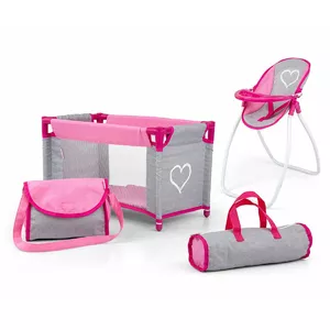 Leļļu komplekts milly mally Elsa Prestige Pink — lelle ar apģērbu un aksesuāriem