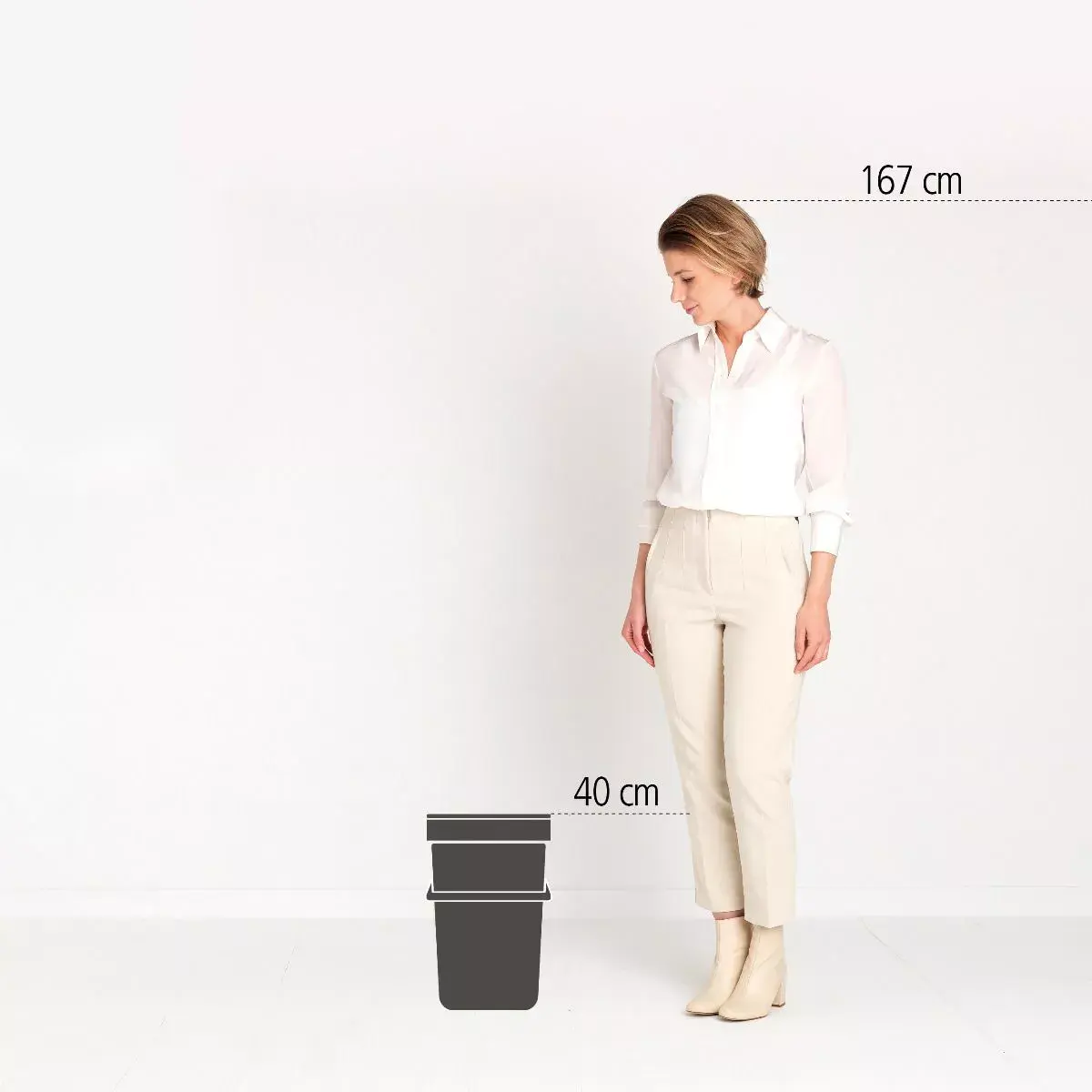 Brabantia Sort & Go 25 L Green Waste Bin Photo 2