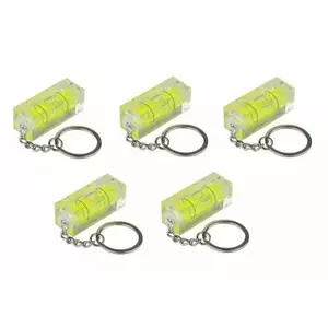Key ring/case Kabelmeister TOOL-003-5 — key ring set, rectangle, silver/transparent/yellow, 5 pcs, 2×4×2 mm