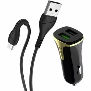 Hoco Z31 Automašīnas lādētājs + Micro USB kabelis 2xUSB QC3.0 18W