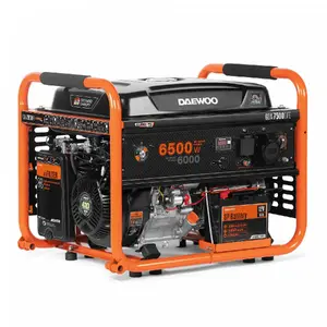 Двигатель-генератор Daewoo GDA 7500DFE 6000 Вт 30 Л Бензиновый Оранжевый Черный