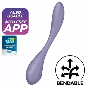Вибратор для G-точки Satisfyer Flex 5 Multi — гибкий дизайн, водонепроницаемый, лиловый