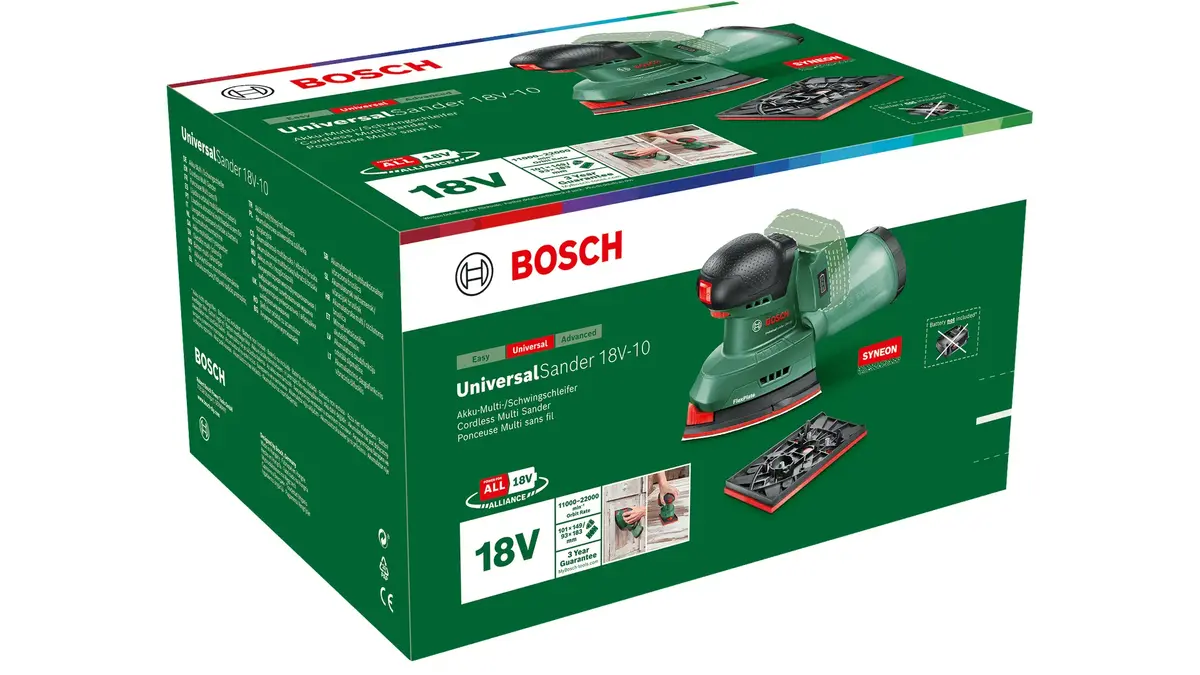 Bosch UniversalSander 18V-10 Шлифмашина Photo 3