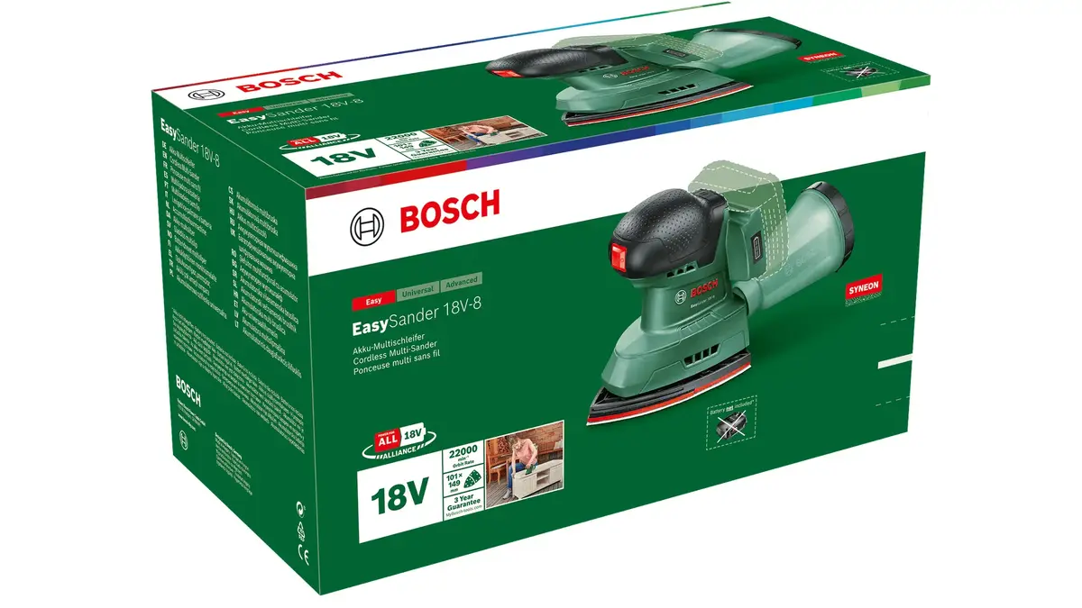 Bosch EasySander 18V-8 орбитальная шлифмашина Photo 3