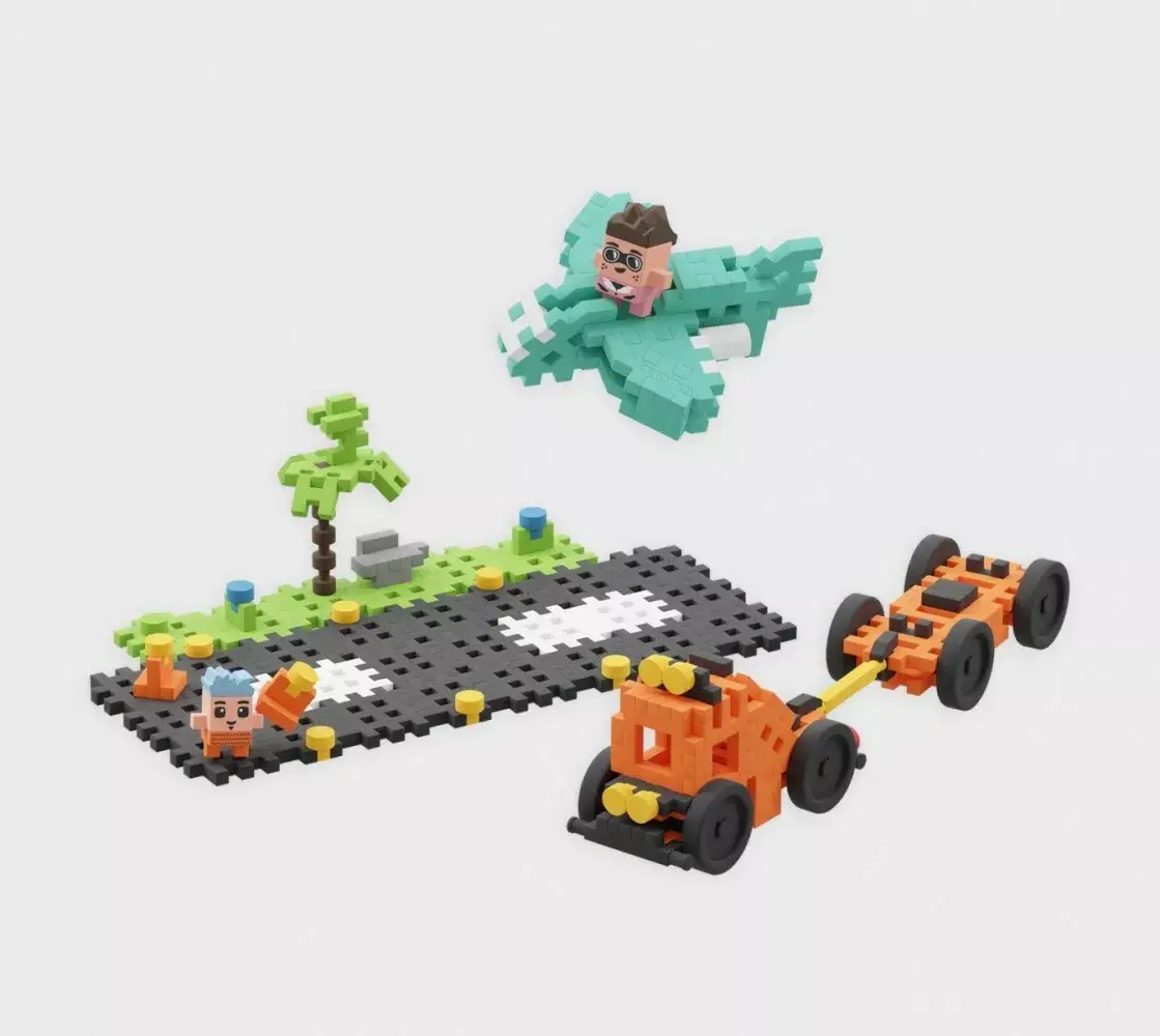 Marioinex Mini Waffle blocks Air show — 148 pcs Photo 2