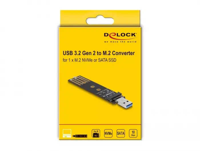 Конвертер DeLOCK Combo для M.2 NVMe PCIe или SATA SSD Photo 4