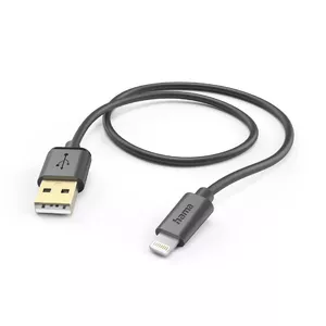 Lightning Cable Hama 00201580 1.5m Black 2.4A USB A