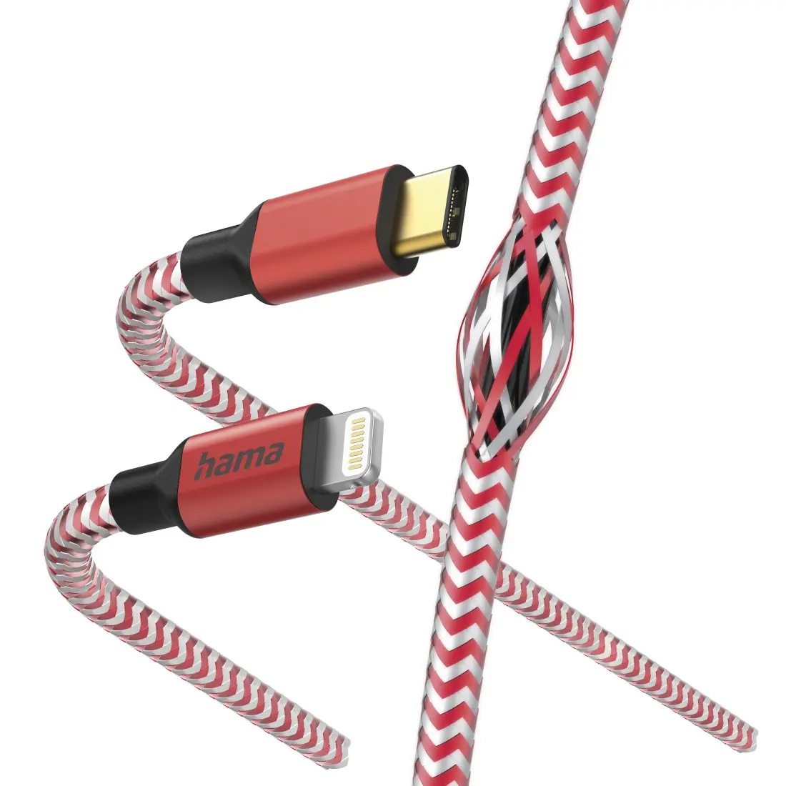 Hama Reflective Kabelis 1.5m Sarkans