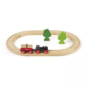 BRIO wooden play vehicle / play track 33042 — Classic Railway, wooden multicolour toy for ages from 0.3 years