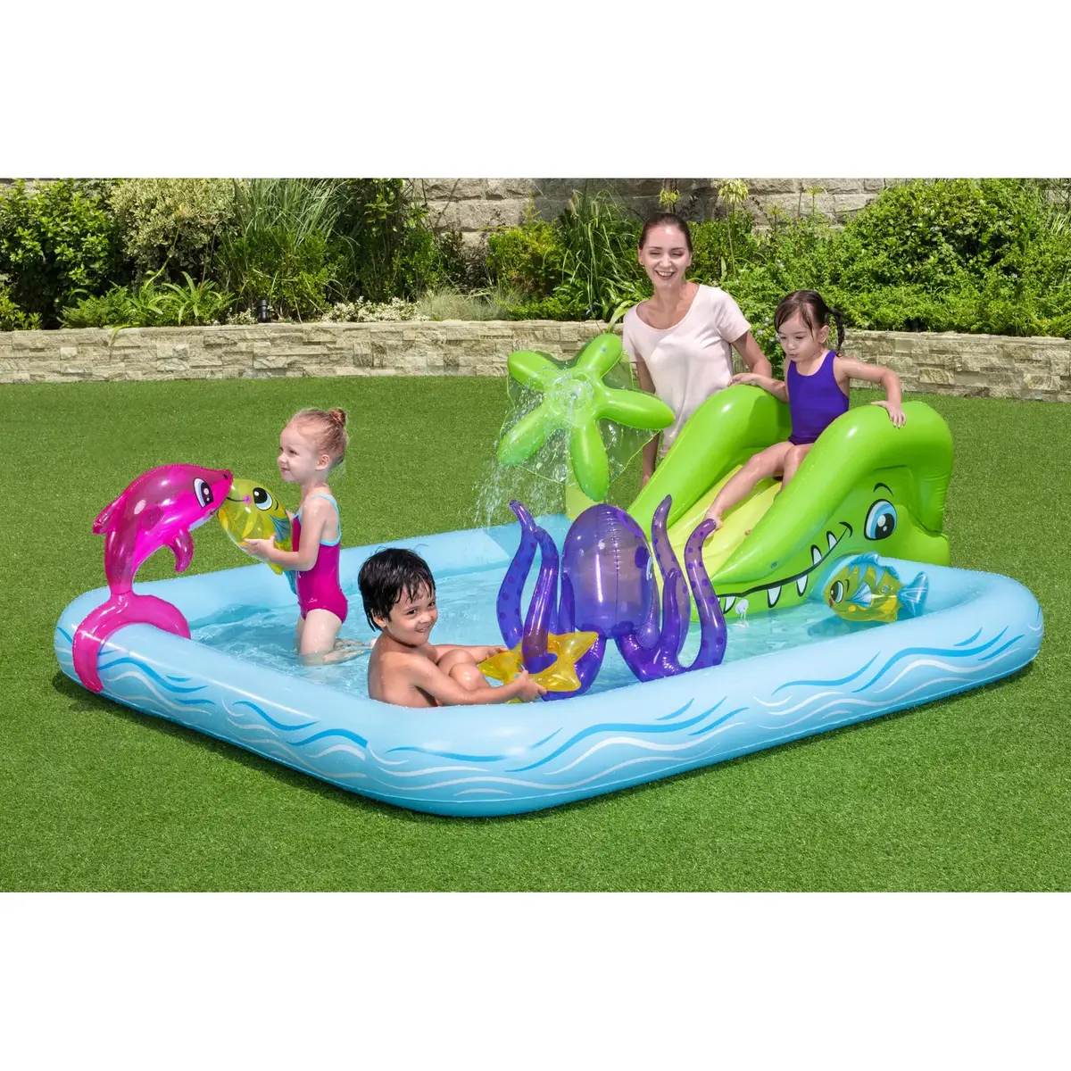 Надувной игровой бассейн Bestway Play Center Fantastic Aquarium Photo 16
