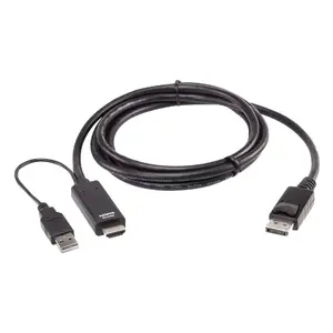 ATEN True 4K 1.8M HDMI to DisplayPort Cable HDMI USB DisplayPort