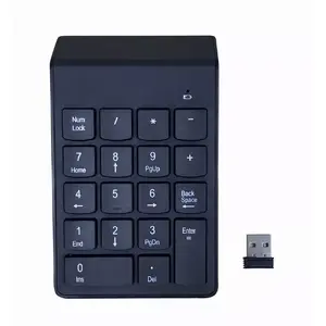 Numeric keypad GEMBIRD KPD-W-02 Bluetooth 18-key mechanical, black, battery-powered (AAA)