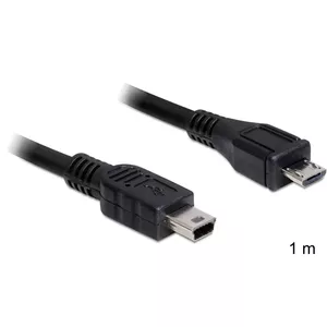 USB Cable DeLOCK 83177 1m Micro-USB B Mini-USB B Black