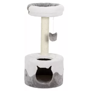 Cat scratching post Trixie TX-43794 — freestanding, height 710 mm, diameter 8 cm, width 350 mm, grey/white