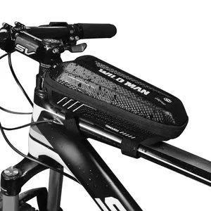 Velosipēda rāmisoma Wildman E5S black — kompakta trīsstūra somiņa rīkiem un sīkumiem
