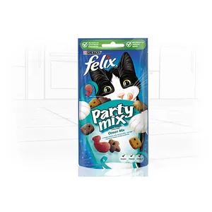Лакомство для кошек Purina Nestlé Felix Party Mix Ocean Mix пачка 60 г — для взрослых, рыбное