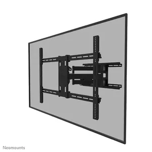 Кронштейн Neomounts heavy duty для телевизора 55–110", грузоподъёмность 125 кг, VESA 300x200–800x600, наклон -15–5°, поворот ±45°, регулировка по высоте, чёрный
