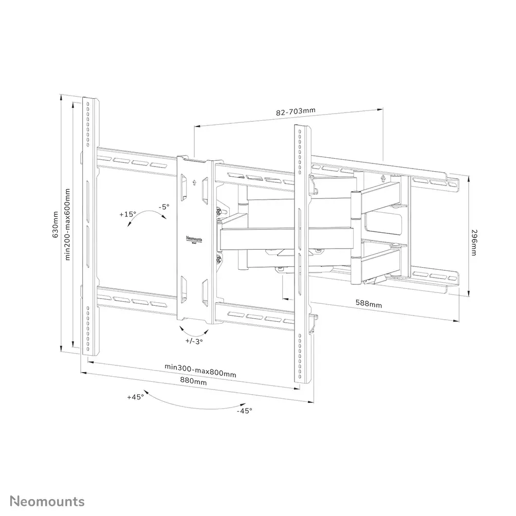 Кронштейн Neomounts heavy duty WL40S-950BL18 Photo 16
