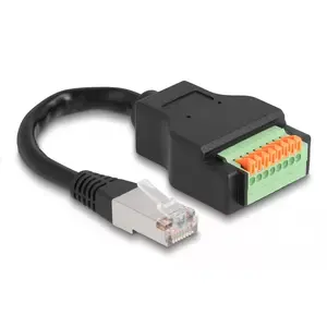 DeLOCK RJ45 кабель Cat.5e адаптер с разъемом для клеммной колодки 15 см