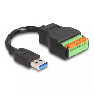 DeLOCK USB 3.2 Gen 1 Кабель Type-A male к терминальному блоку 15 см