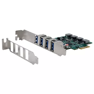 EXSYS 4-Port USB 3.2 Gen 1 PCIe Card with Self Power 3A Renesas
