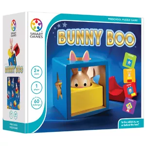 Children's logic puzzle game Smart Games Bunny Boo for ages 2–5, single-player, multicolour