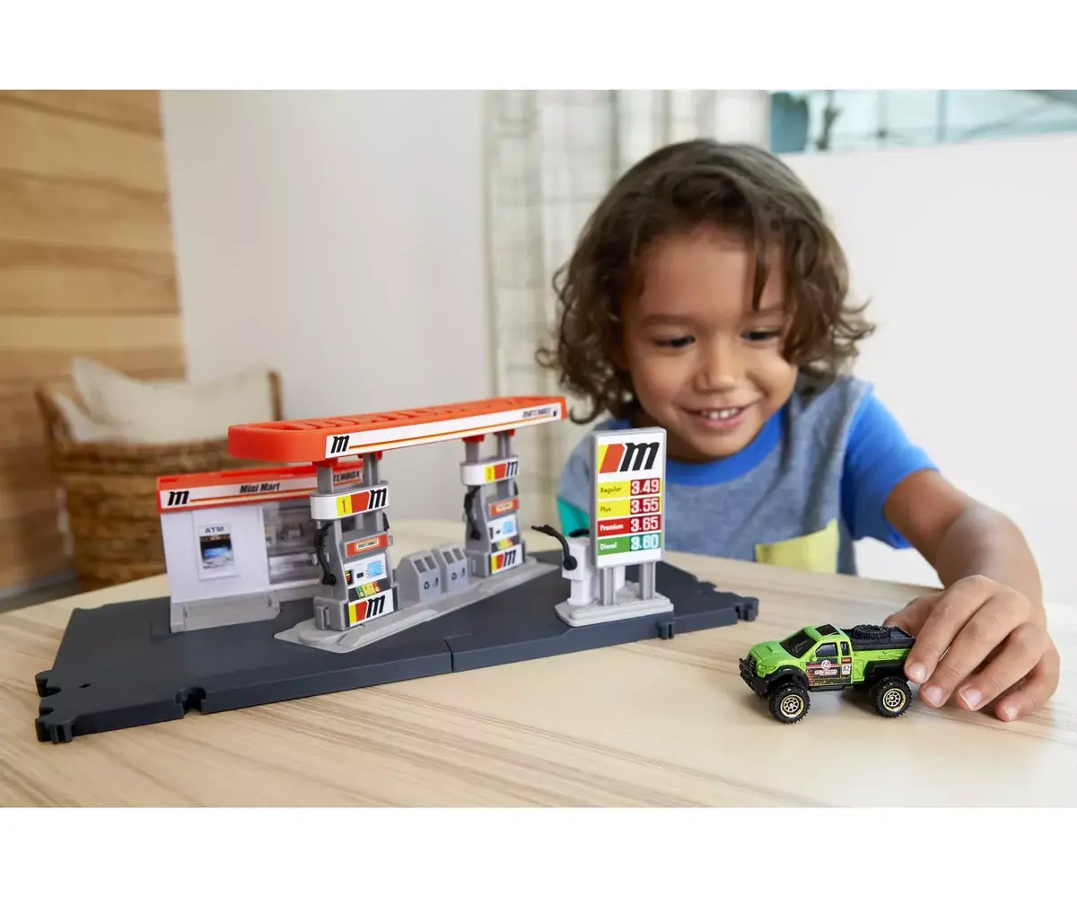 Matchbox Action Drivers FUEL STATION — degvielas stacijas komplekts Photo 7