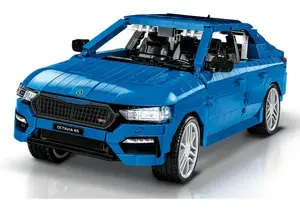 Конструктор Cobi Škoda Octavia RS модель (2405 деталей) возраст 10+ чёрный/синий