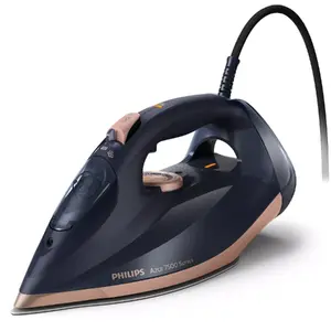 Утюг сухой и паровой Philips DST7510/80 — 3200 Вт, подошва SteamGlide Elite, бак 0,3 л, шнур 2 м, 1,669 кг, чёрный