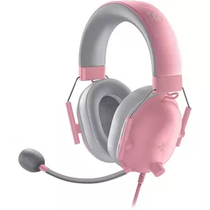 Headset Razer Blackshark V2 X wired binaural gaming headset, 3.5mm, virtual 7.1, 32Ω, foam ear pads, pink